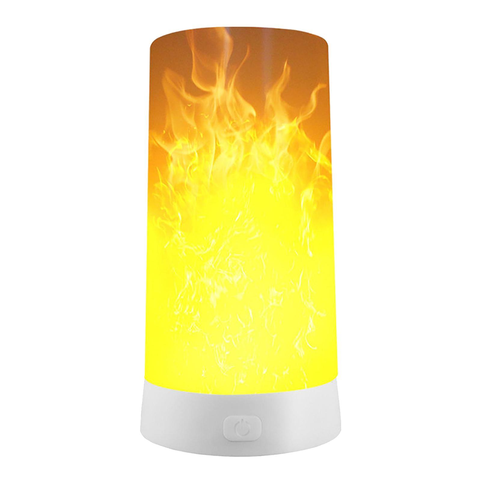 Led Flame Light Table Lamps with Remote Timer
