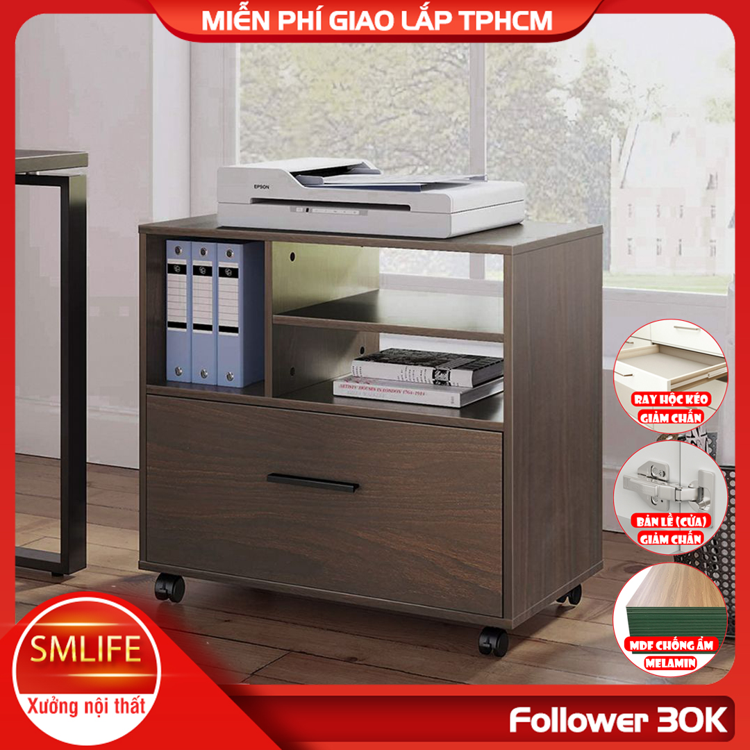 Kệ để máy in gỗ hiện đại SMLIFE Prisren