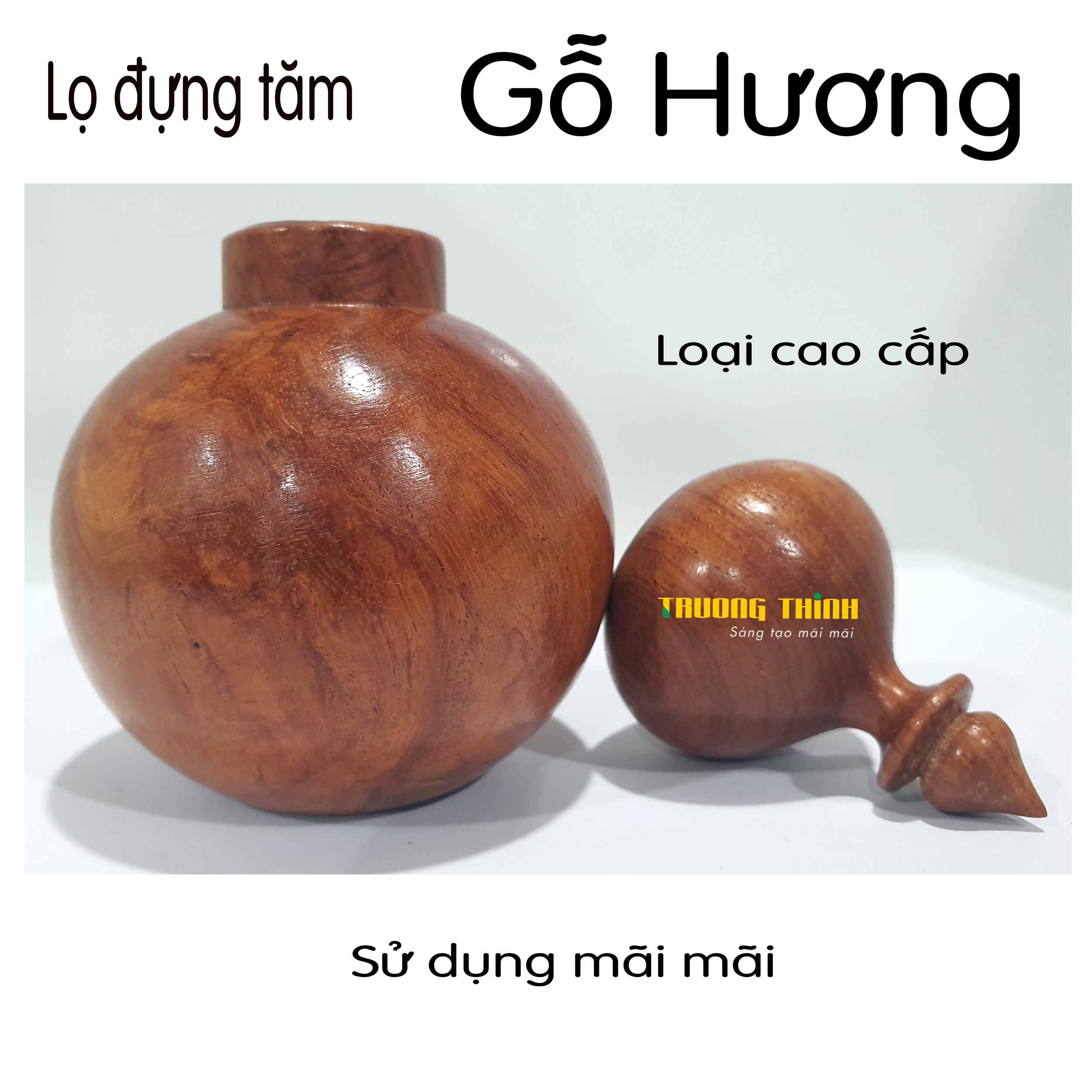 Lọ Đựng Tăm Bằng Gỗ Hương Cao Cấp Trường Thịnh Tiện Dụng Bền Đẹp Sang Trọng Tiết Kiệm – Hình Hồ Lô.