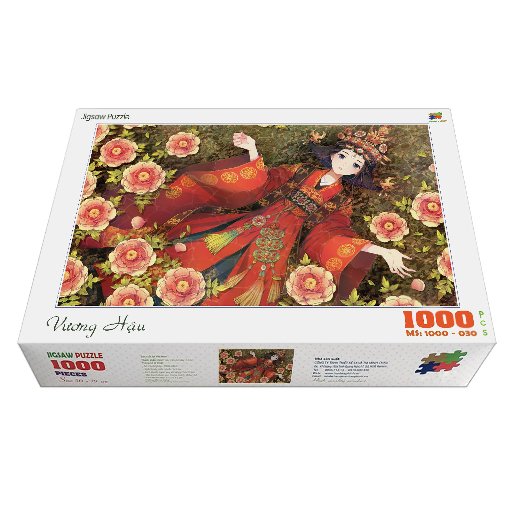 Bộ tranh xếp hình jigsaw puzzle cao cấp 1000 mảnh ghép – Vương Hậu