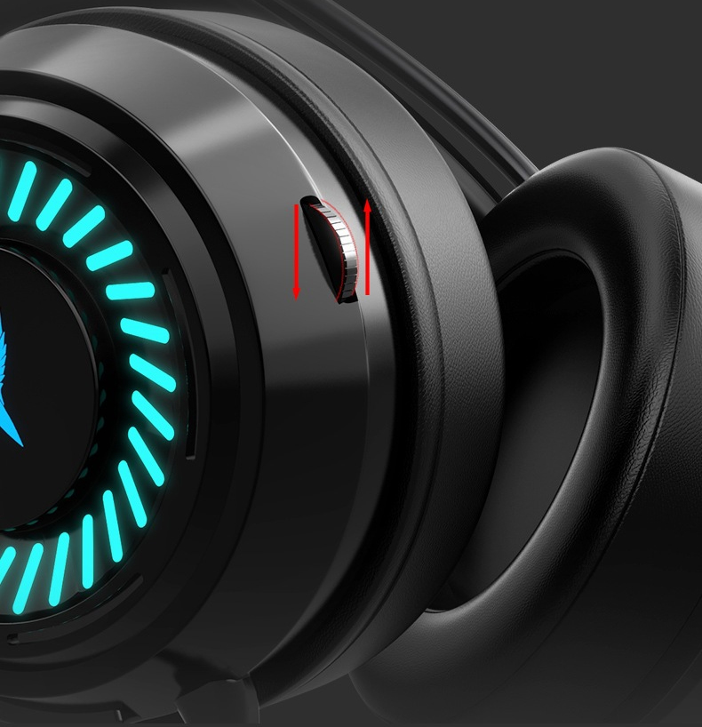 Tai nghe gaming có mic có đèn LED cho máy tính, điện thoại