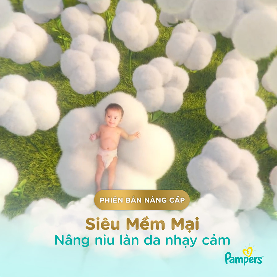 Thùng 3 Gói Tã/ Bỉm Quần PAMPERS Nhật Thượng Hạng, Size M (144 miếng, 6-12kg), Siêu Mềm Mịn & Thoáng Khí