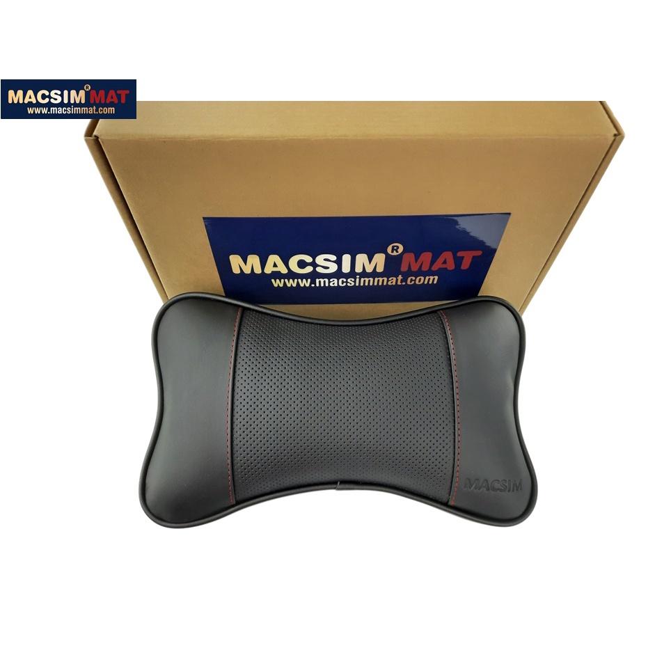 Gối tựa đầu ô tô chật liệu da Nappa nhãn hiệu Macsim mã HR54