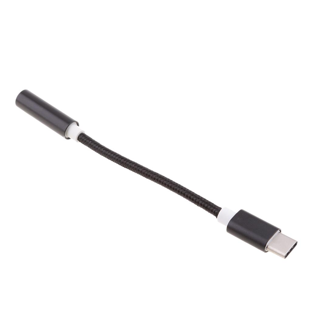 2 Pcs to 3.5mm Audio Headphone Adapter Connector,usb to 3.5mm Audio Mic F Adapter for Droid,Headphone, Devices,Black