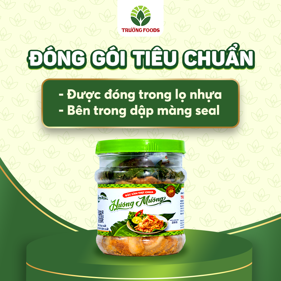 Combo 3 Hộp Thịt Chua Hương Mường Trường Foods 180g/Hộp