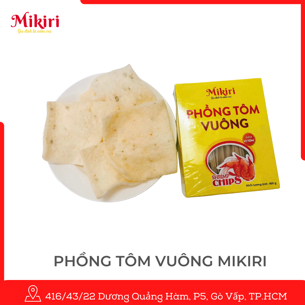 Phồng Tôm Vuông Mikiri 400g