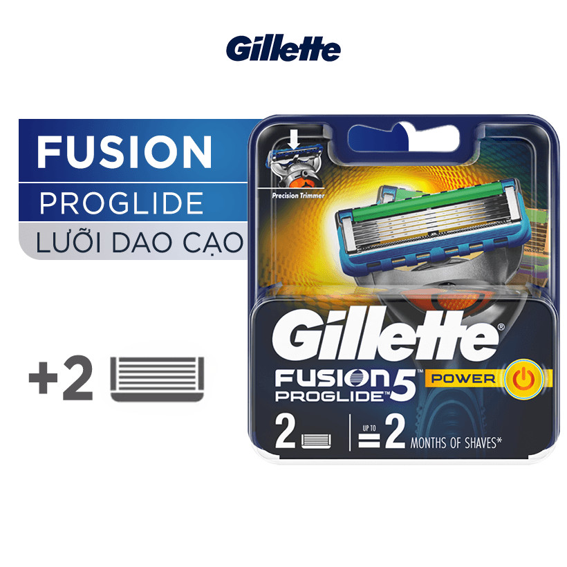 Lưỡi Dao Cạo Râu GILLETTE Fusion ProGlide (Vĩ 2 Lưỡi)