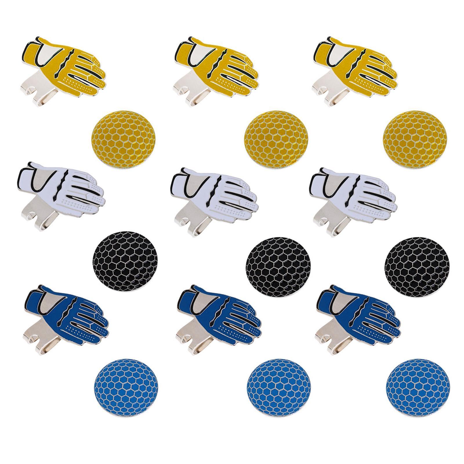 Funny Glove Design Golf Hat Clip with Ball Marker Golfer Gifts