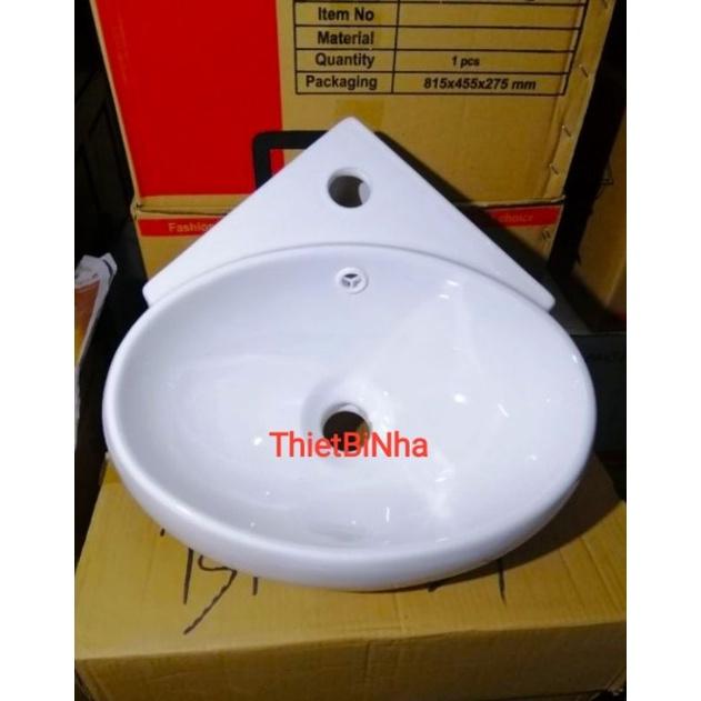 Lavabo góc giá rẻ treo tường/đặt bàn siêu nhỏ,Made in Việt Nam