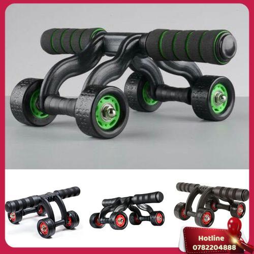 Con Lăn Tập Cơ Bụng-Con Lăn Tập Bụng 4 Bánh Tặng Kèm Thảm Tập - Miễn Phí Vận Chuyển