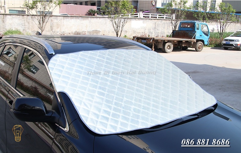 Bạt Phủ Che Nắng R-3911 - Chống Nóng,Cách Nhiệt Kính Lái Ô Tô Xe Hơi 3 Lớp Tráng Bạc Cao Cấp - có video