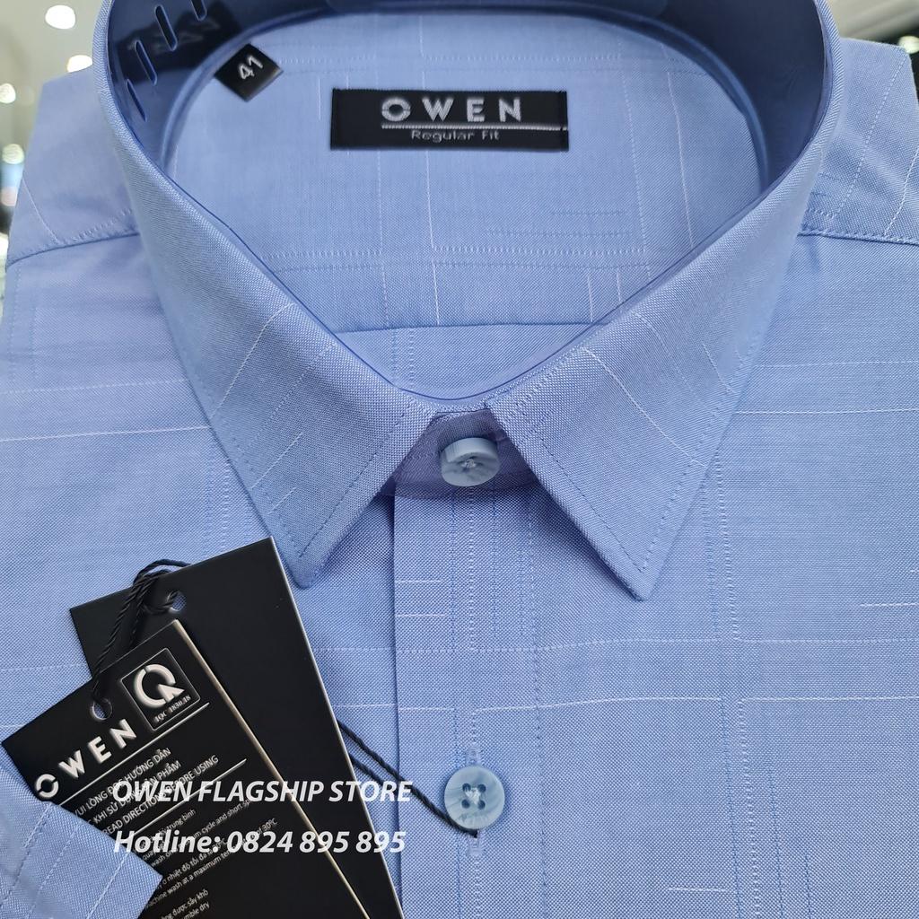 OWEN - Áo sơ mi nam cộc tay dáng REGULAR sợi Tre - Mã AR220024NT