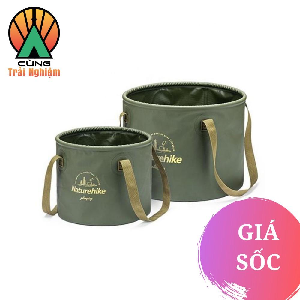 Xô Du Lịch Gấp Gọn Hình Trụ Naturehike Dành Cho Dã Ngoại, Cắm Trại, Đựng Đồ, Chứa Nước Tiện Dụng NH20SJ040