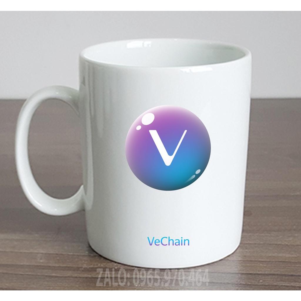 Ly Sứ Có Quai Họa Tiết Đồng Coin VECHAIN - In hình lên ly sứ, cốc theo yêu cầu của bạn - HÌNH LỚP, CÔNG TY