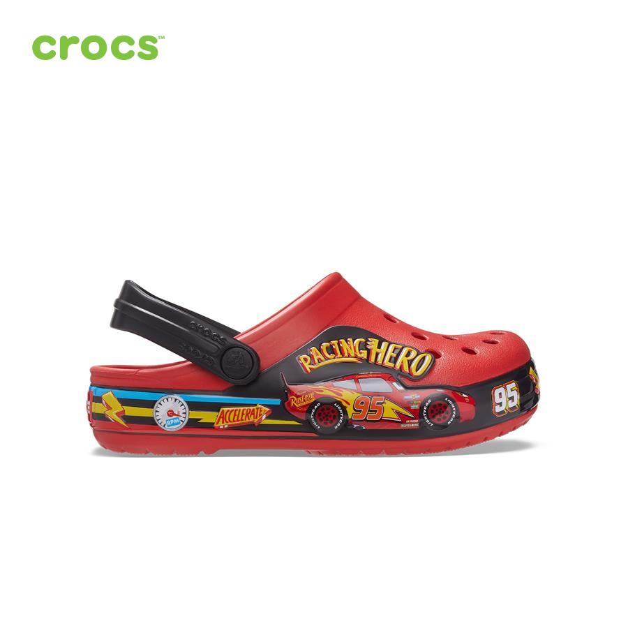 Giày lười trẻ em Crocs FW FunLab Clog Toddler Cars Lights Band Flame - 207719-8C1