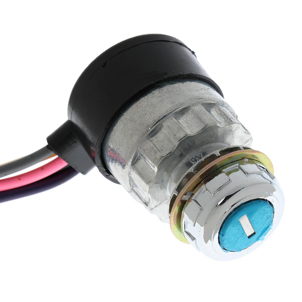 Universal Car Truck 5 Wire ON OFF Starter Ignition Key Switch Lock w/ 2 Keys