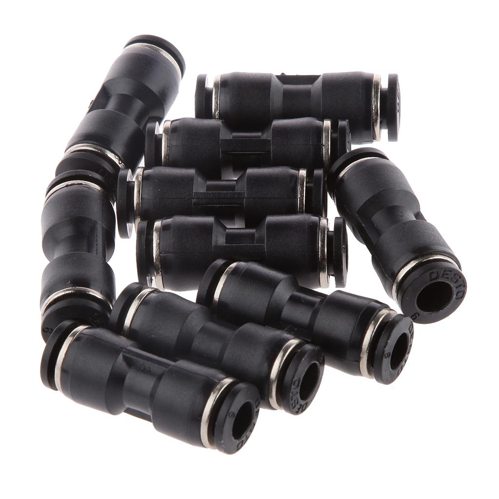 30 Pieces 6mm 8mm 10mm Straight Air Line Quick Fittings Pneumatic Connector