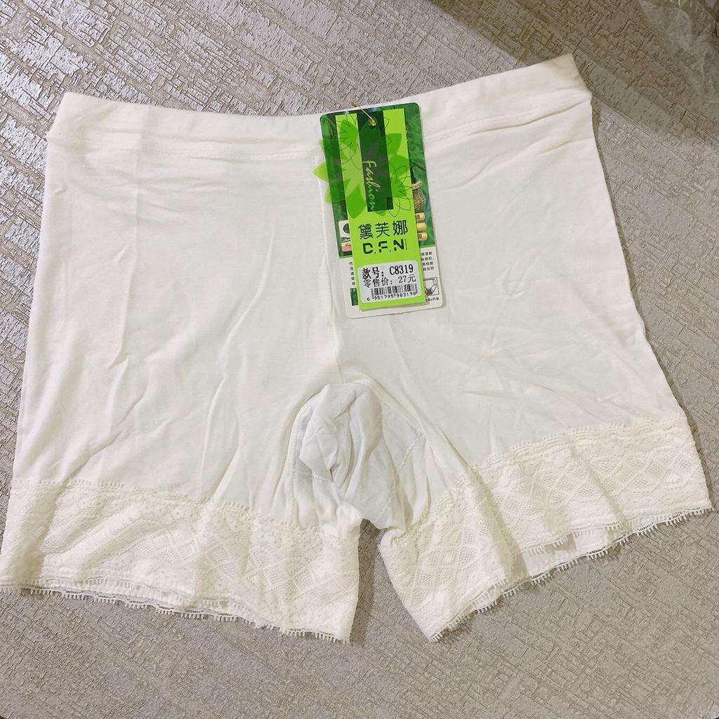 Quần mặc váy chất cotton viền ren, quần lót trong mặc đầm