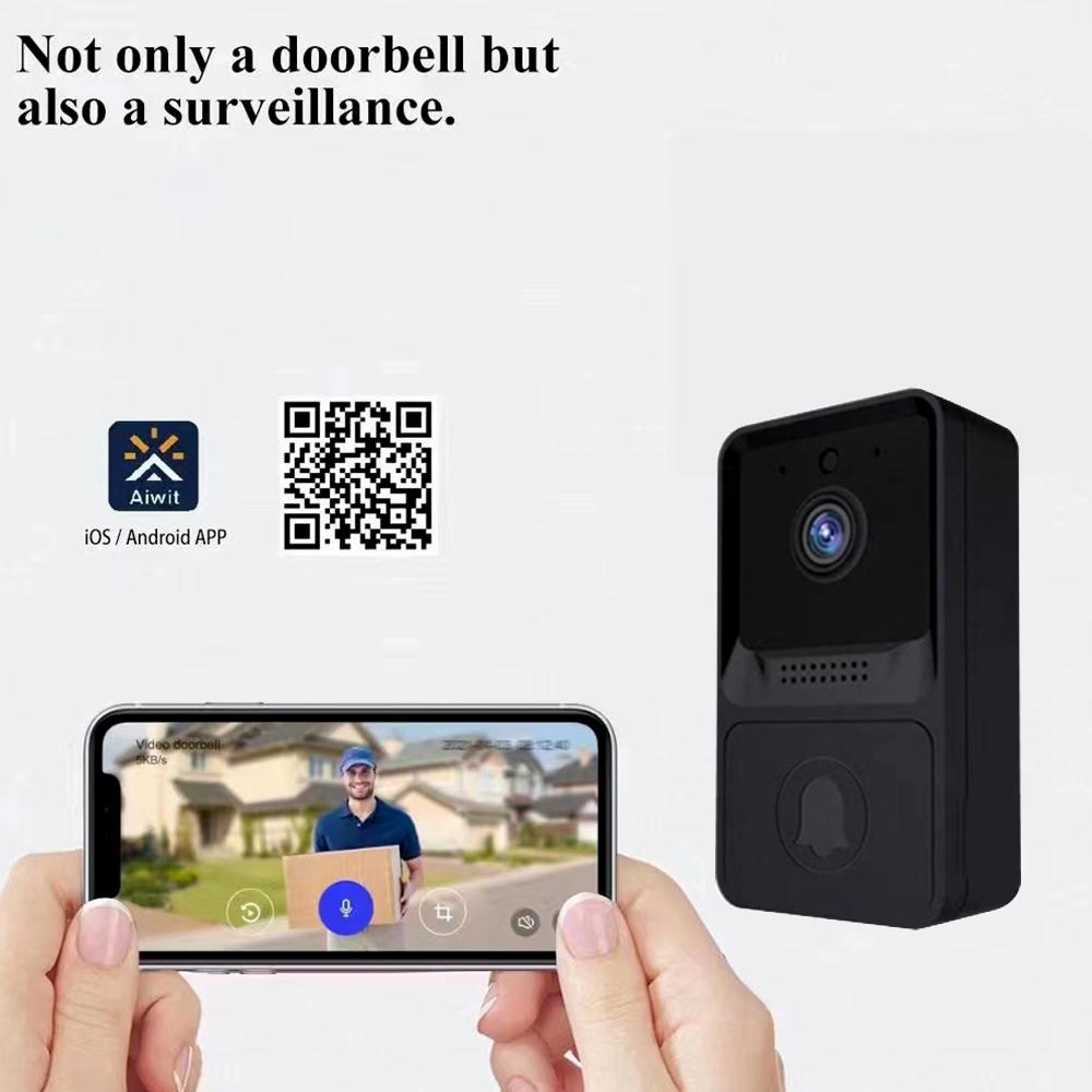 Smart Home WIFI Doorbell Wireless Door Bell Security Camera Night Vision Intercom for Apartments and Home