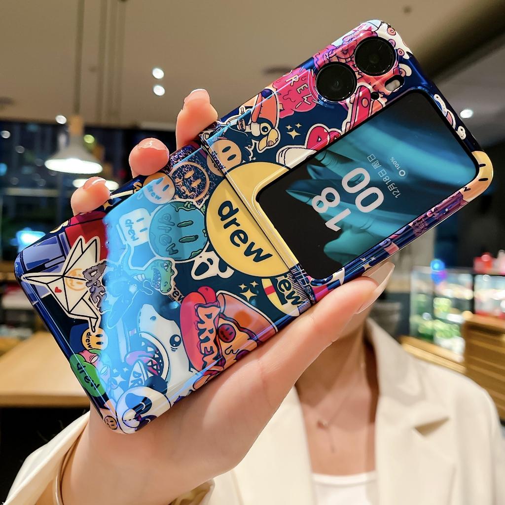 Ốp Lưng Họa Tiết D.R.E.W Cho Oppo FIND N2 FLIP - BUM STORE GALAXY CASE