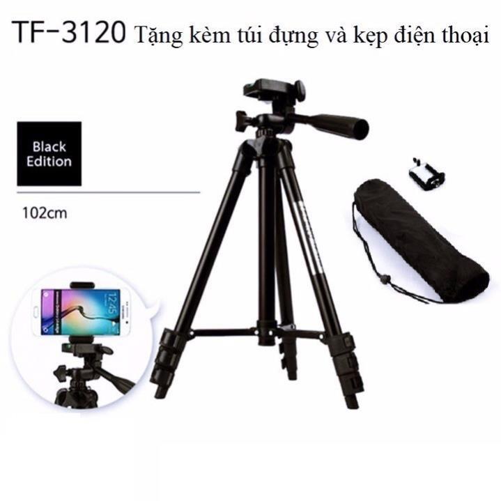 Gậy 3 chân Tripod TF 3120 mẫu mới 2018 ( tặng kèm đầu kẹp điện thoại và remote) - Loai 1