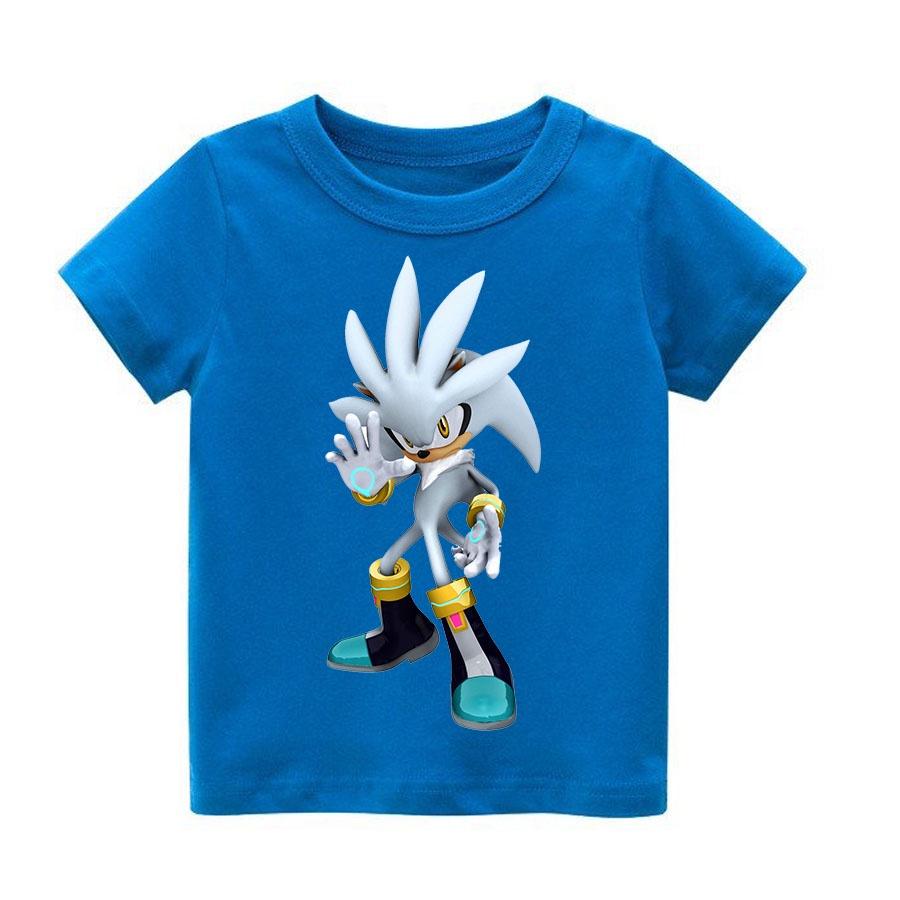Áo thun trẻ em Sonic Bạc SIêu Cool, Có size người lớn, King Cotton