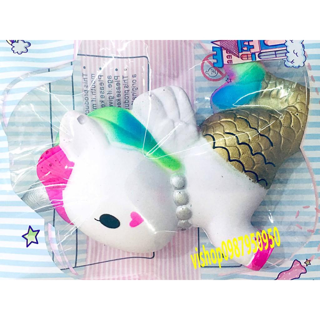 SQUISHY NGỰA 1 SỪNG ĐUÔI TIÊN CÁ