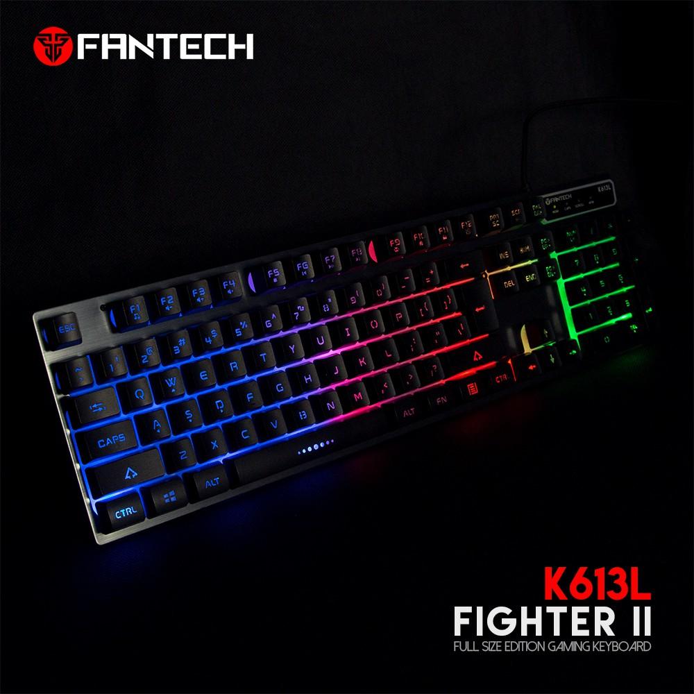 Bàn Phím Gaming Có Dây Full-sized Fantech K613L FIGHTER II Backlit LED 19 Phím Anti Ghost - Hãng Phân Phối Chính Thức