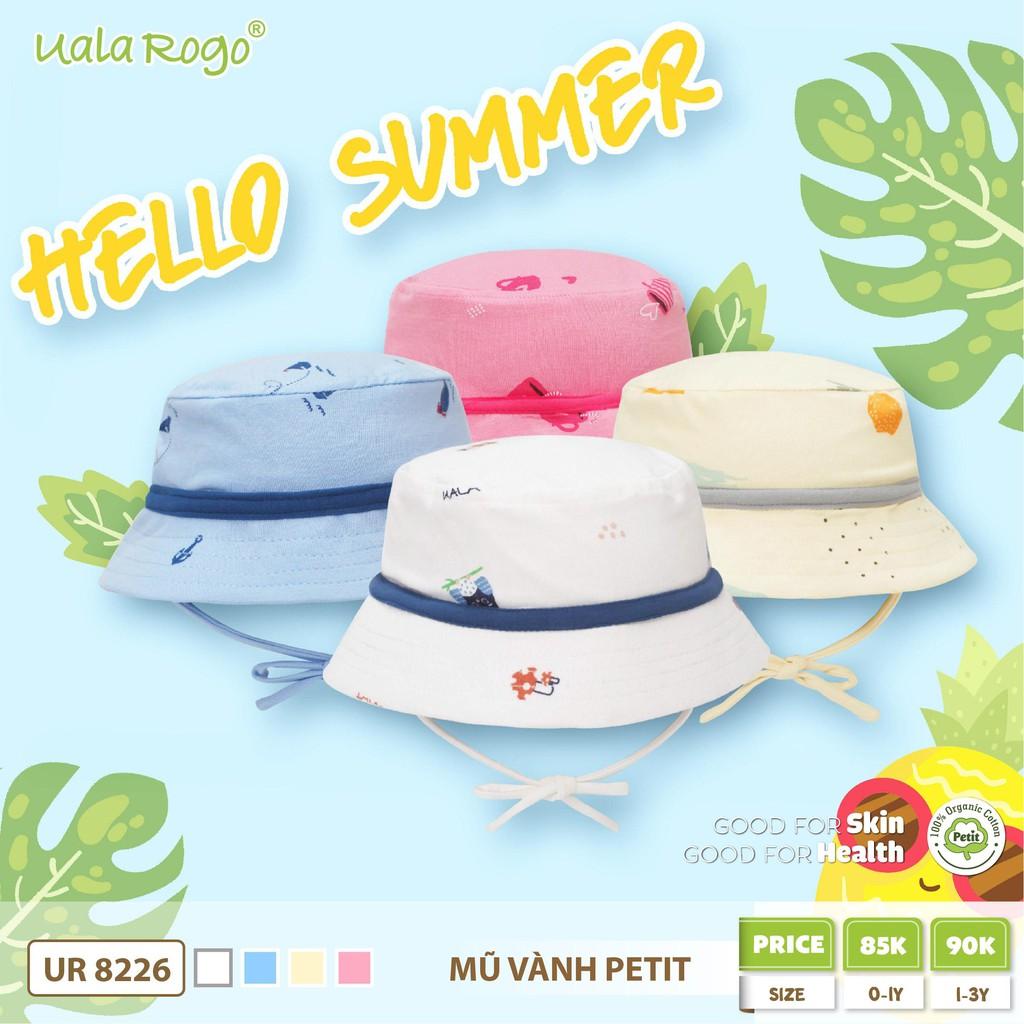 Mũ vành buộc dây chất 1-3y