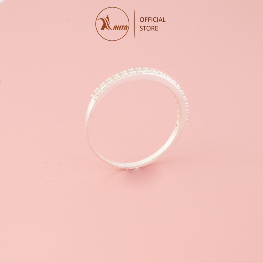 Nhẫn bạc 925 ANTA Jewelry, nhẫn nữ đính đá đẹp, đơn giản Sparking Line ATJ9022