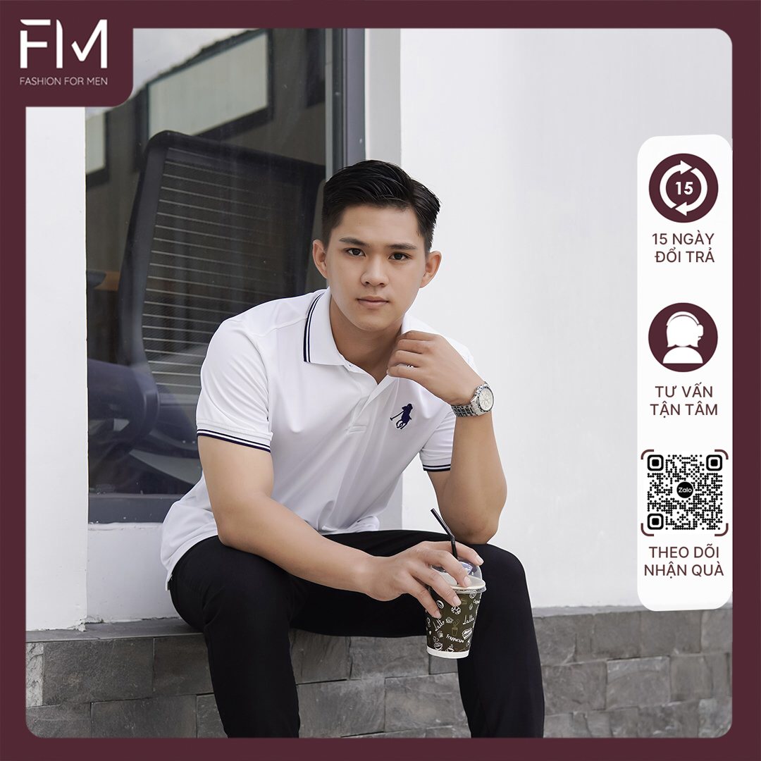 Áo thun polo nam, chất thun cá sấu dày dặn co giãn tốt, phong cách lịch lãm - FORMEN SHOP - FMPS200