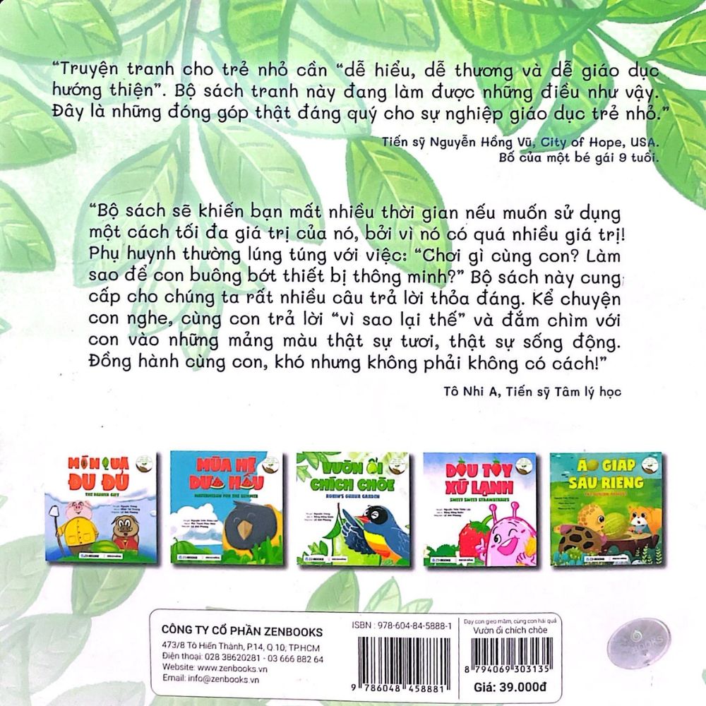 Sách Vườn Ổi Chích Chòe (Dạy Con Gieo Mầm, Cùng Con Hái Quả)