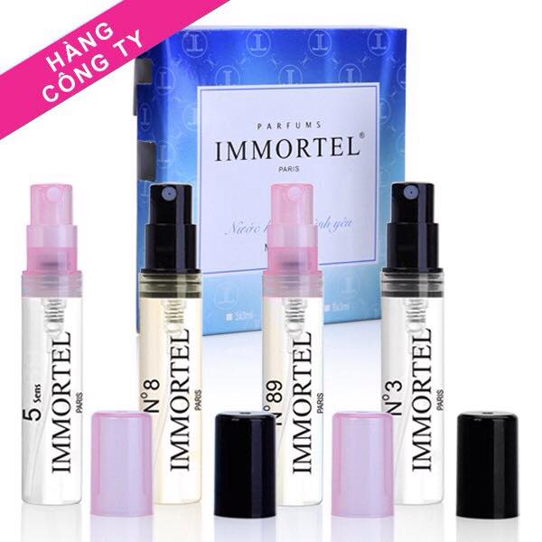 Bộ 4 Chai Nước Hoa Immortel Paris: 5Sens + No8 + No3 + No89 - 1099