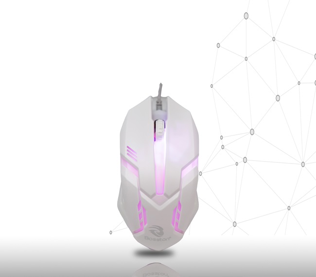 Chuột có dây USB Bosston LED M15 HN - Hàng nhập khẩu