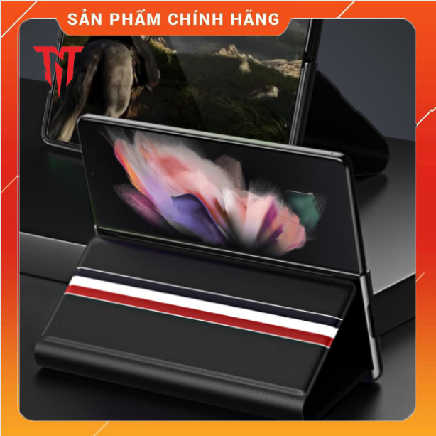 Bao Da Điện Thoại Nắp Gập Cho điện thoại Samsung Galaxy Z Fold 3 - Hàng nhập khẩu