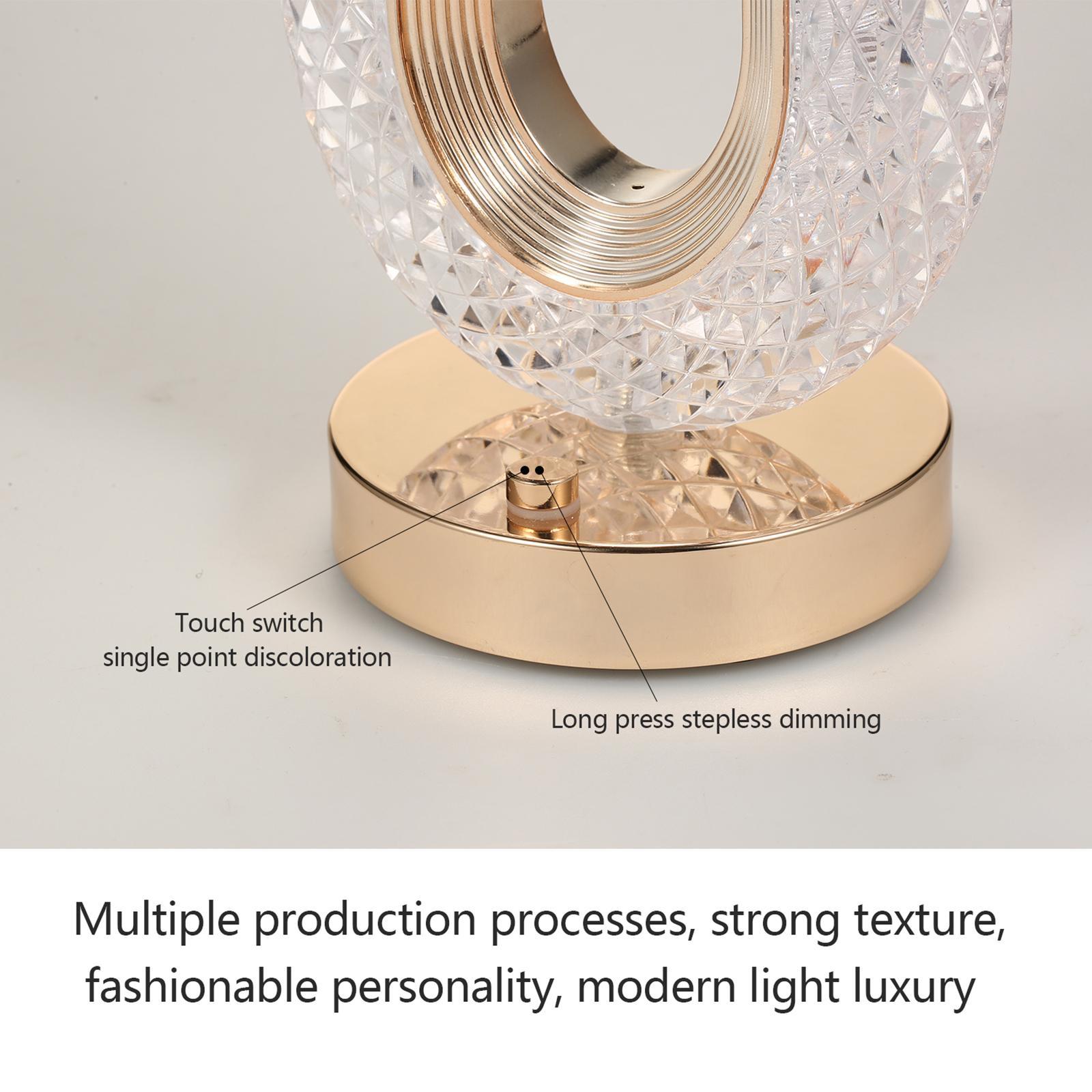 Bedside Table Lamp Dimming Touch Lamp Adjustable LED Nightlight
