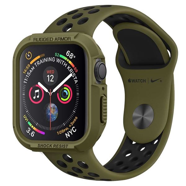 Ốp Lưng Dành Cho Apple Watch Series 6/SE/5/4 (40mm) SPIGEN Rugged Arrmor Olive Green Chống trầy xước hàng ngày với lớp chống sốc hoàn hảo  - Hàng Chính hãng