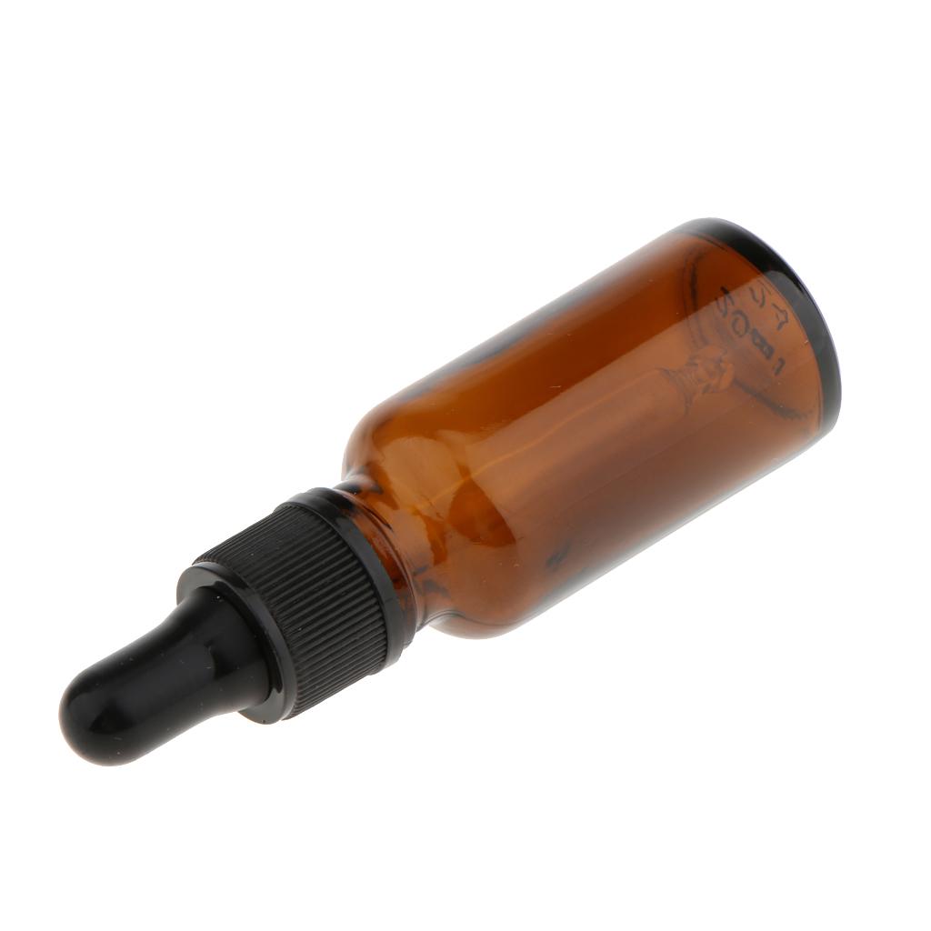 6 Ly Thủy Tinh Rỗng Chai Nhỏ Giọt Mắt Chai Tinh Dầu Nước Hoa Pipette Lọ