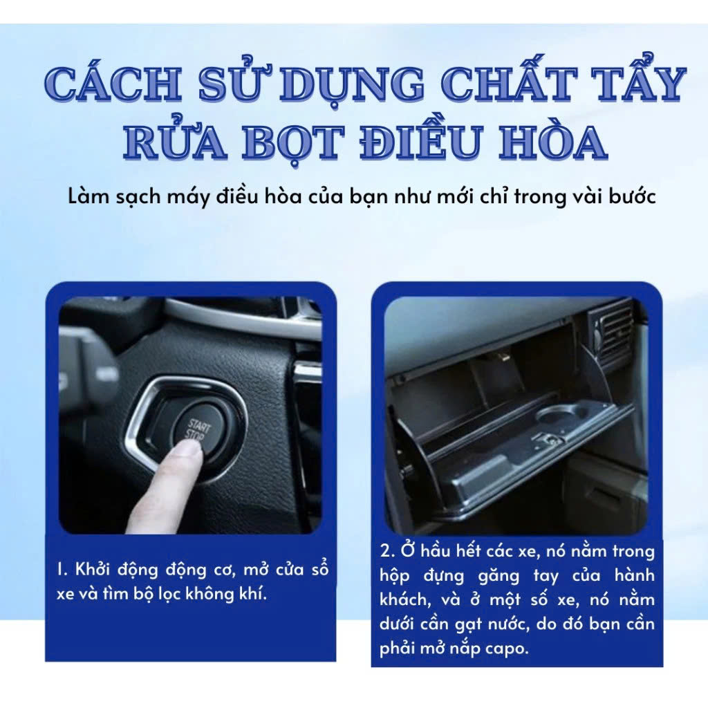 Bình Xịt Vệ Sinh Điều Hòa Ô Tô - 500ml XỊT VỆ SINH KHỬ MÙI NỘI THẤT KHÁC