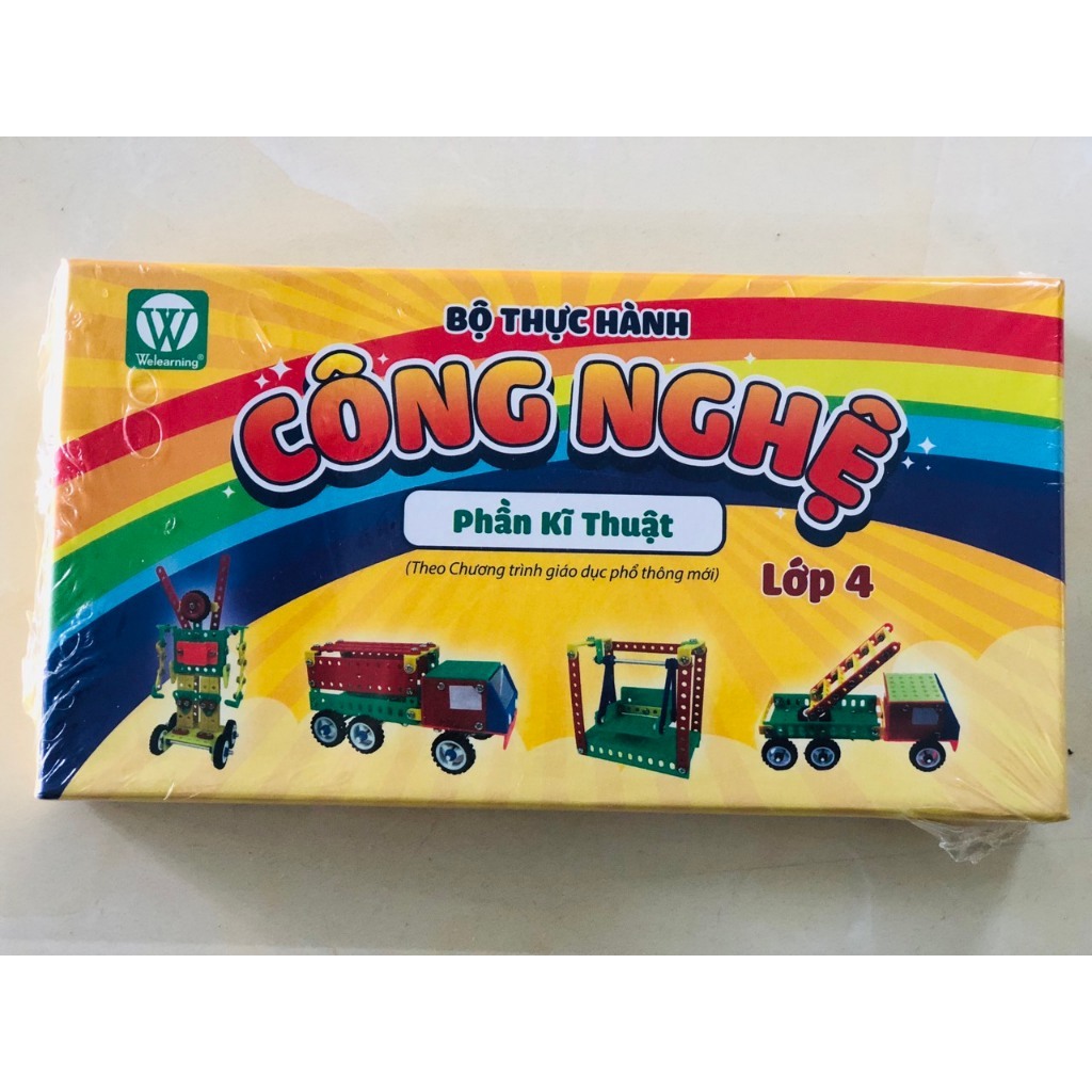 Bộ thực hành môn Công Nghệ lắp ghép mô hình kỹ thuật Lớp 4 ( Theo Chương Trình Giáo Dục Phổ Thông Mới )