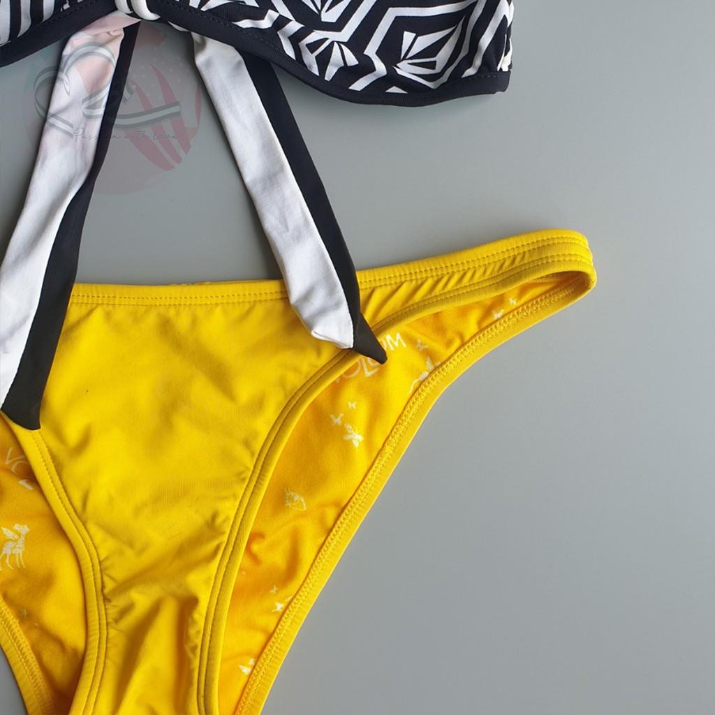 Bộ bơi hai mảnh áo quây phối quần lưng thấp Vol Com xuất khẩu Mỹ