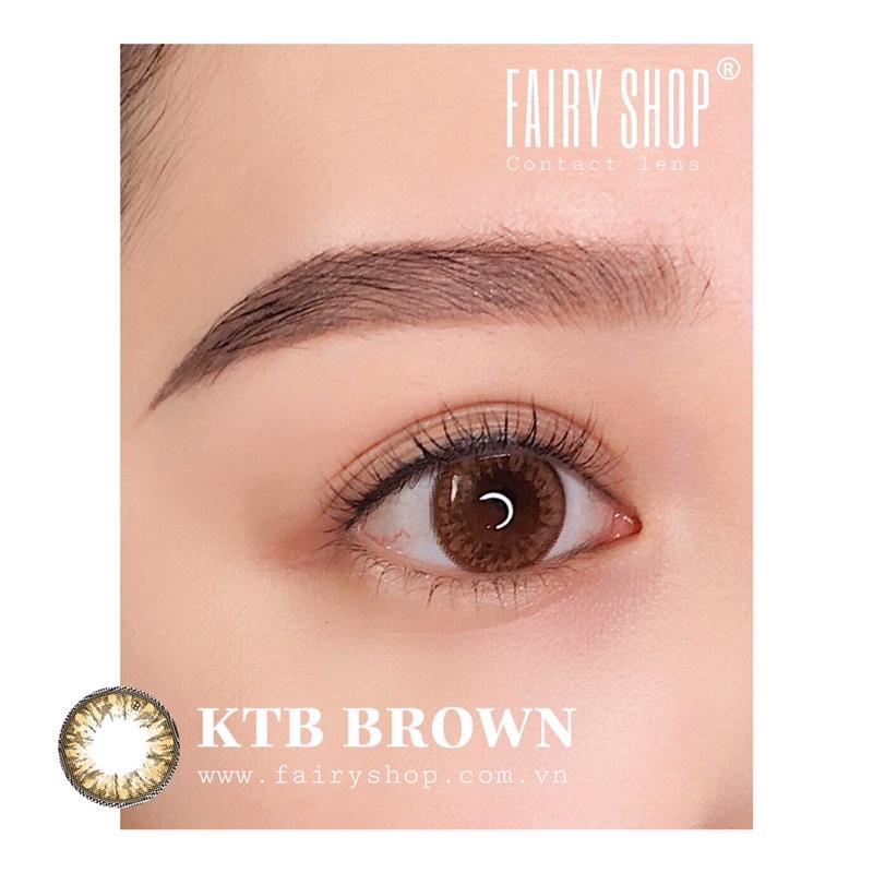 Kính Áp Tròng Nâu Pha Lê KTB brown 14.2 HSD 6 tháng cận 0 đến 6 FAIRY SHOP CONTACT LENS