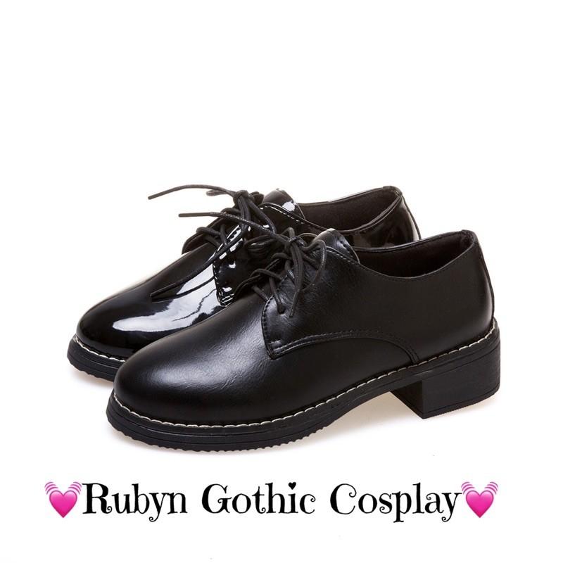 giày học sinh nhật cosplay đen bóng giá tốt Tháng 8 2023  Mua ngay   Shopee Việt Nam