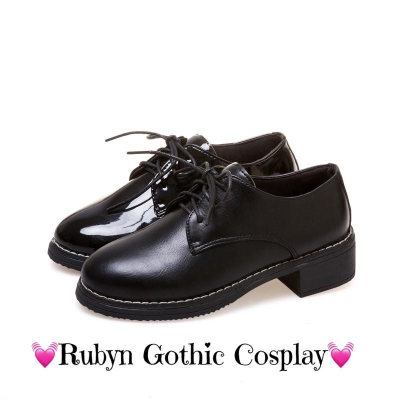 Giày Oxford đơn giản cosplay phong cách học sinh nhật bản ( NHÁM và BÓNG ) Size 35 - 40