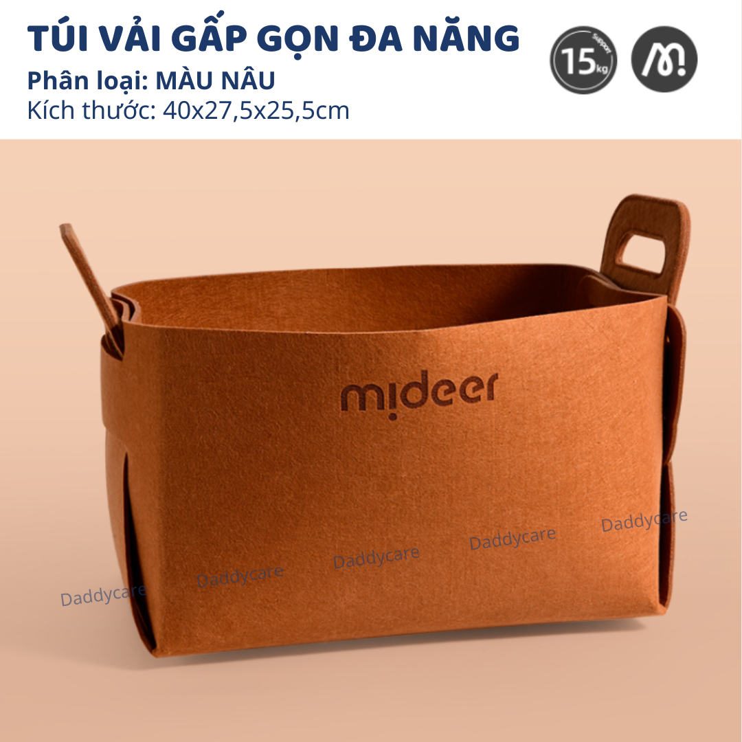 Túi gấp gọn đang năng Mideer đựng quần áo , đồ chơi Toy Storage Bag