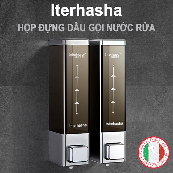 Các hộp đựng dầu gội sữa tắm Hàn Quốc Interhasa bán chạy cho WC phòng tắm