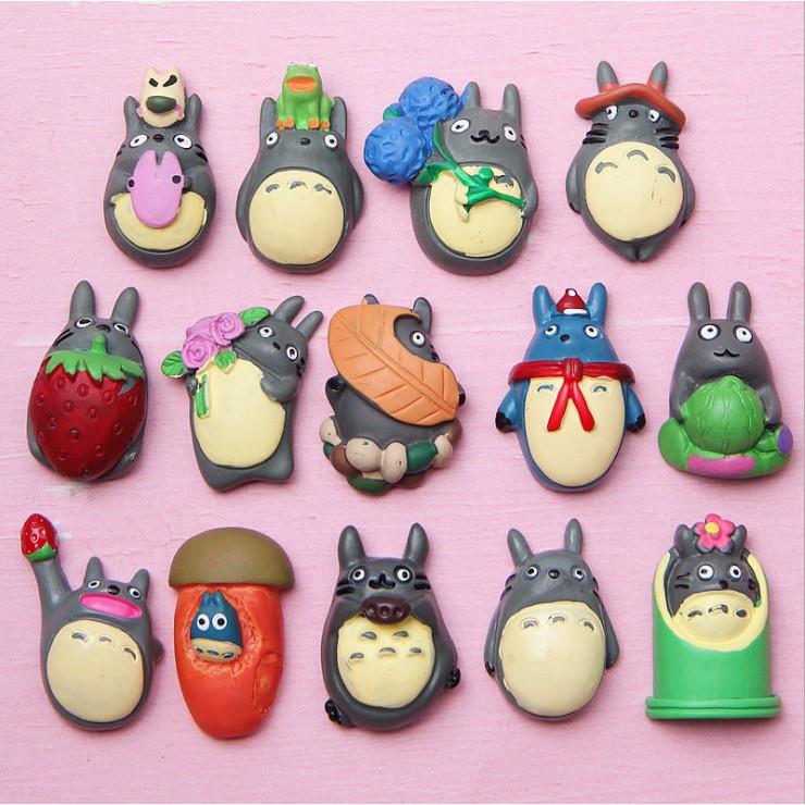 HN * Charm mô hình Totoro nhỏ xinh thích hợp trang trí vỏ ốp điện thoại, dán tủ lạnh, DIY