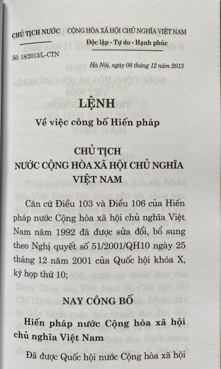 Hiến Pháp Nước Cộng Hoà Xã Hội Chủ Nghĩa Việt An