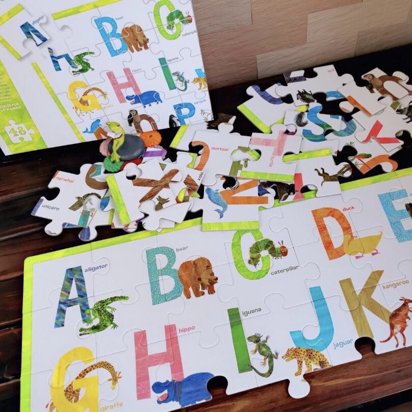 Đồ chơi xếp hình Mideer Floor Puzzle - Bảng Ghép Chữ Cái Tiếng Anh Phiên Bản Chú Sâu Háu Ăn