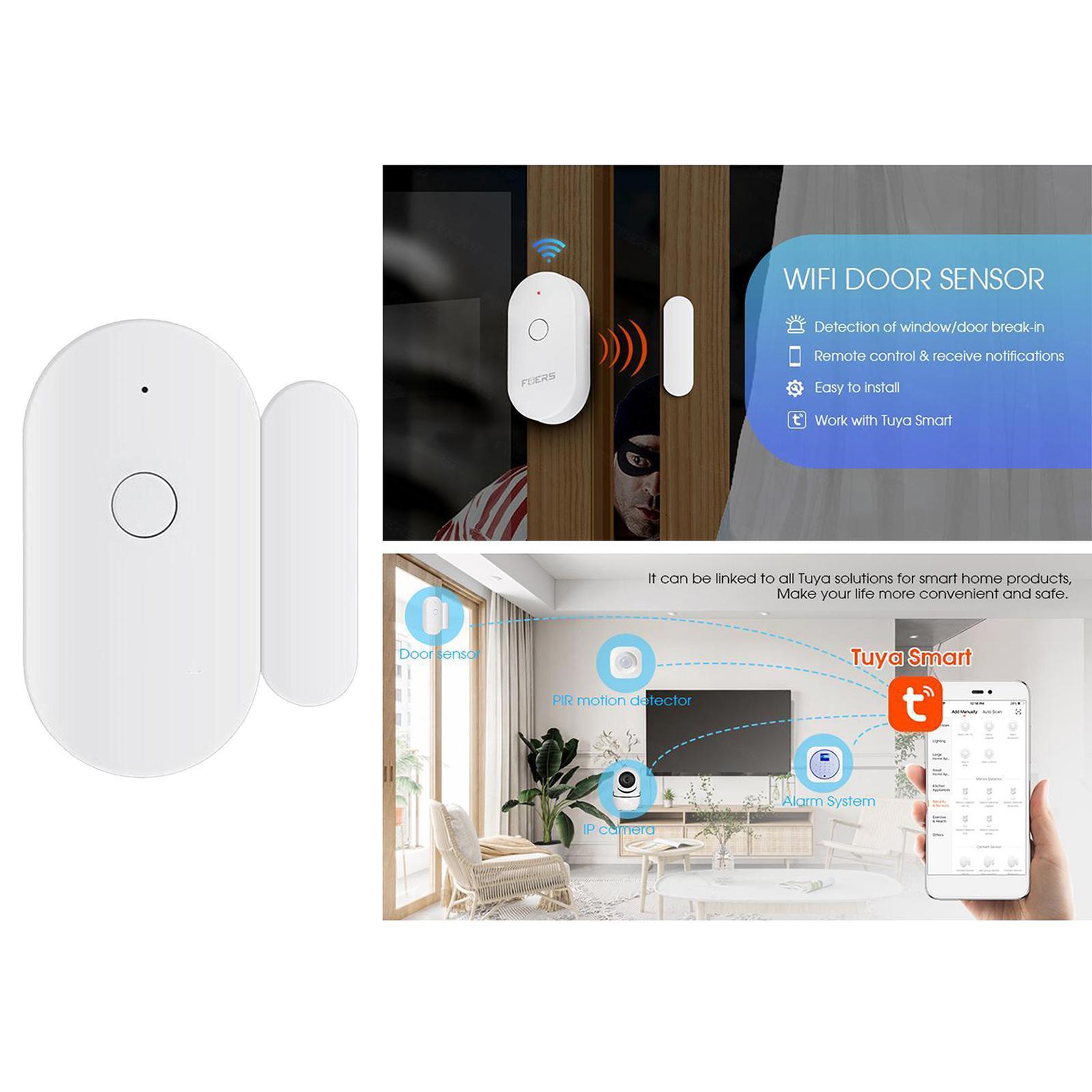WiFi Smart Door Window Open / Closed Sensor Burglar Alarm for